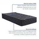 Ver imagem 4 de Colchão Solteiro 88x188x25cm Molas Ensacadas Esmeralda Colchoarte Preto