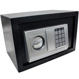 Cofre Eletrônico Digital Preto 31x20x20 Cm com Chave e Senha - 3 Cofre Eletrônico Digital Preto 31x20x20 Cm com Chave e Senha - 3