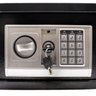 Cofre Eletrônico Digital Preto 31x20x20 Cm com Chave e Senha - 5