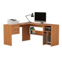 Ver imagem 1 de Escrivaninha Mesa de Computador Luna em L Canto Nature Fosco