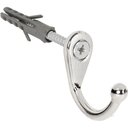 Ver imagem 1 de Cabide Gancho de Parede para Roupas Cromado Kit 10 Ganchos