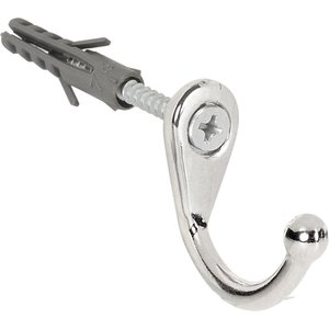 Cabide Gancho de Parede para Roupas Cromado Kit 10 Ganchos