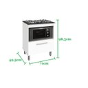 Ver imagem 4 de Balcão Gabinete para Cooktop 05 Bocas e para Forno Bur Bra / Mar