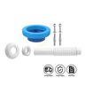 Kit Completo Para Instalação de Vaso Sanitário (Anel de Vedação + Kit Parafuso + Tubo de Liga - 6