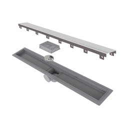 Ralo Linear Elleve Smart Seco 260 60cm com Tampa Inox Inox 260 - 1 Ralo Linear Elleve Smart Seco 260 60cm com Tampa Inox Inox 260 - 1