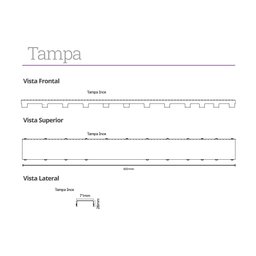 Ralo Linear Elleve Smart Seco 260 60cm com Tampa Inox Inox 260 - 3 Ralo Linear Elleve Smart Seco 260 60cm com Tampa Inox Inox 260 - 3