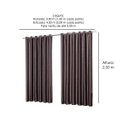 Ver imagem 4 de Cortina para Sala de Quarto Blackout Embossed 300x250cm Malta Sultan