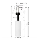 Ver imagem 6 de Kit Lixeira 20cmX30cm 6L Embutir No Granito Inox 304 E Dosador