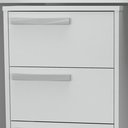 Ver imagem 4 de Gaveteiro para Escritorio Gamer 3 Gavetas e 4 Rodizios Branco B26 Novam Branco
