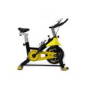 Ver imagem 1 de Bicicleta Spinning com Roda de Inercia de 8kg - Preto e Amarelo