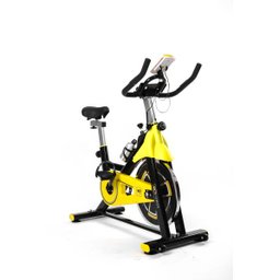 Bicicleta Spinning com Roda de Inercia de 8kg - Preto e Amarelo - 4