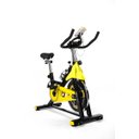 Ver imagem 4 de Bicicleta Spinning com Roda de Inercia de 8kg - Preto e Amarelo