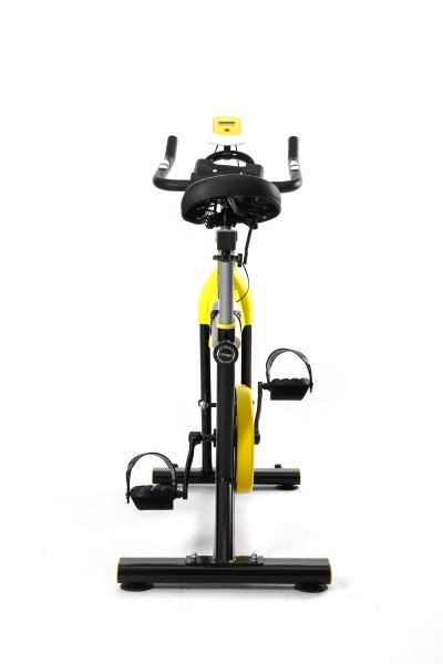 Bicicleta Spinning com Roda de Inercia de 8kg - Preto e Amarelo - 8