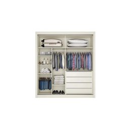 Guarda-Roupa Roupeiro Zurique 2 Portas Espelhada 100% Mdf Off-White - 2