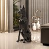 Escultura Decorativa Doberman em Resina Maciça Preto - Gran Belo - 4