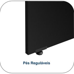 Mesa Escritório 1,70x0,70M -S/Gavetas - WORKSTART - Nogal Sevilha/Preto - 21474 - 4