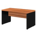 Ver imagem 1 de Mesa Escritório 1,70x0,70M -S/Gavetas - WORKSTART - Nogal Sevilha/Preto - 21474