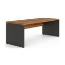 Ver imagem 7 de Mesa Escritório 1,70x0,70m s/Gavetas Workstart Nogal Sevilha/Preto 21474