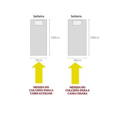 Quarto Infantil Chiara Guarda-roupa e Aéreo 2 Portas com Cama e Auxiliar Branco - Phoenix - 6