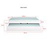 Quarto Infantil Chiara Guarda-roupa e Aéreo 2 Portas com Cama e Auxiliar Branco - Phoenix - 5