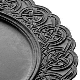 SOUSPLAT DE PLASTICO MERIDA PRETO 33cm - 4