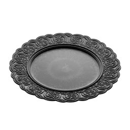 SOUSPLAT DE PLASTICO MERIDA PRETO 33cm - 1