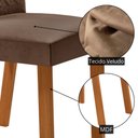 Ver imagem 6 de Mesa de Jantar Carolina 180cm Tampo MDF Vidro Canto Copo com 6 Cadeiras Carolina
