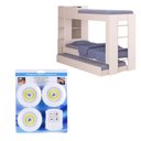 Ver imagem 3 de Beliche Ditália Cama Auxiliar com kit luz CM-15 COR:branco