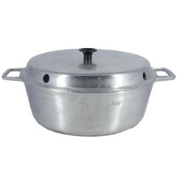 Forma de Bolo Pudim Aluminio Fundido Polido N 24 para chama de fogão - 2