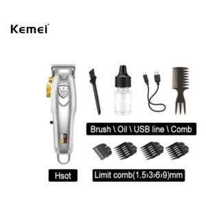 Maquina De Cabelo Corte Kemei Professional Recarga Km-1999pg