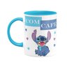 Caneca Stitch com Café sem Café em Cerâmica 325ml Divertida - 1