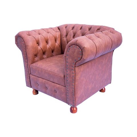 Poltrona Luiz XV Chesterfield Capitone Antilope