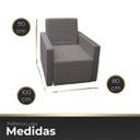 Ver imagem 6 de Poltrona Retrátil Cama Confortável de Linho Luiza