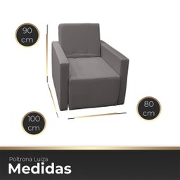 Poltrona Retrátil Cama Confortável de Linho Luiza - 6