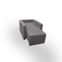 Ver imagem 3 de Poltrona Retrátil Cama Confortável de Linho Luiza