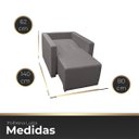 Ver imagem 5 de Poltrona Retrátil Cama Confortável de Linho Luiza