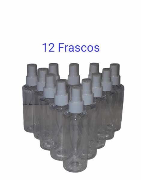 12 Frascos de bolso e bolsa vazios 100ml com tampa spray para líquidos - 2