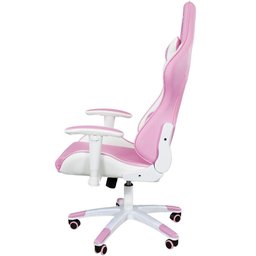 Cadeira Gamer Mx5 Giratória Branco e Rosa Mymax - 8