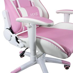 Cadeira Gamer Mx5 Giratória Branco e Rosa Mymax - 3
