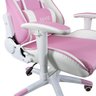 Cadeira Gamer Mx5 Giratória Branco e Rosa Mymax - 3