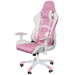 Cadeira Gamer Mx5 Giratória Branco e Rosa Mymax - 7