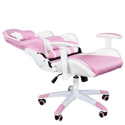 Cadeira Gamer Mx5 Giratória Branco e Rosa Mymax - 5