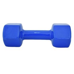 Halter Sextavado em Vinil Ahead Sports 5kg Azul - 2