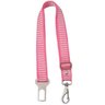 Cinto de Segurança Veicular Ajustável Para Cachorros e Gatos Rosa - 1