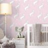 Papel de Parede Infantil Unicórnio com Fundo Rosa Estrelado-60x300cm - 2