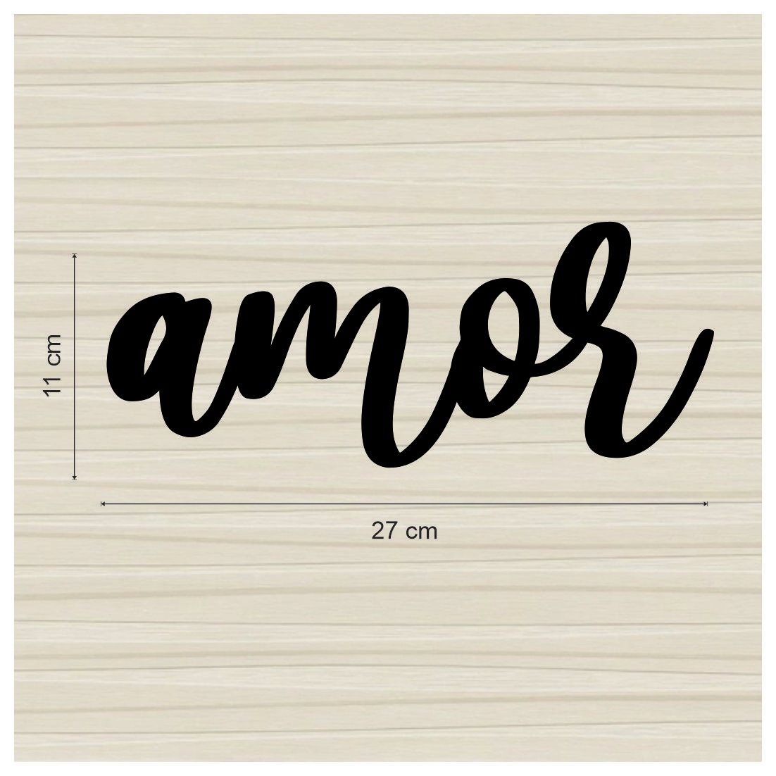 Lettering Amor Decorativos de Parede Mdf 27cm - 3