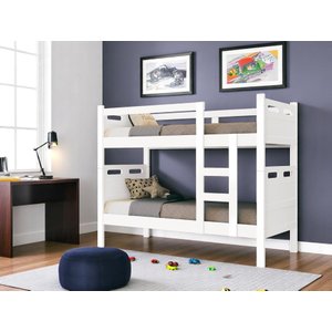 Beliche Cama Solteiro para Meninos Confortável Cor Branca