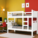 Ver imagem 6 de Beliche Cama Solteiro para Meninos Confortável Cor Branca