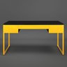 Mesa Escritório Moderna Davi Industrial Escrivaninha com 3 Gavetas 150x60 Amarelo - 8