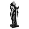 Escultura Estátua Decorativa Cabeça de Cavalo Grande 108cm:preto Brilho - 1